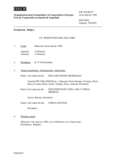 Journal of the 251st Plenary Meeting of the Forum for Security Co-operation (es)