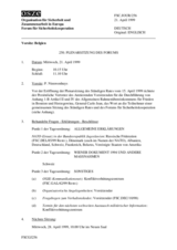 Journal of the 250th Plenary Meeting of the Forum for Security Co-operation (de)