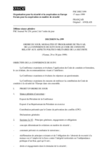 Forum for Security Co-operation Decision No. 3/99 (fr)