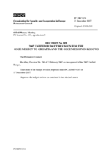 Permanent Council Decision No. 828