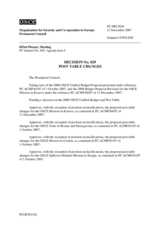 Permanent Council Decision No. 829