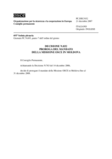 Permanent Council Decision No. 832 (it)