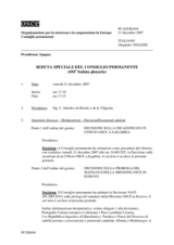 Journal of the 694th Special Plenary Meeting of the Permanent Council (it)