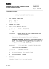 Journal of the 247th Plenary Meeting of the Forum for Security Co-operation