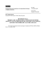 Permanent Council Decision under silence procedure on extension of the mandate of the OSCE Office in Minsk (it)