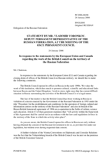 Statement by the Delegation of the Russian Federation in response to the statements by the European Union and Canada regarding the work of the British Council in Russia