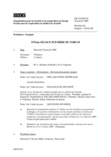 Journal of the 537th Plenary Meeting of the Forum for Security Co-operation (fr)