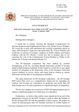 Statement by the Delegation of Georgia in response to the Address by Benita Ferrero-Waldner, European Commissioner for External Relations and European Neighbourhood Policy