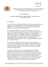 Statement by the Delegation of Georgia in response to the report by the Director of the ODIHR, Ambassador Christian Strohal