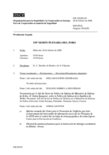 Journal of the 539th Plenary Meeting of the Forum for Security Co-operation (es)