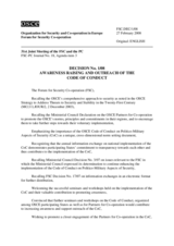 Forum for Security Co-operation Decision No. 1/08