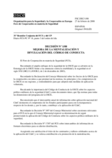 Forum for Security Co-operation Decision No. 1/08 (es)