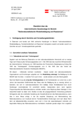 Report by the Austrian Delegation