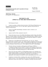 Permanent Council Decision No. 838