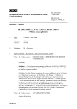 Journal of the 705th Special Plenary Meeting of the Permanent Council (fr)