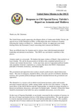 Statement by the Delegation of the United States in response to the Special Envoy of the Chairman-in-Office, Ambassador Heikki Talvitie
