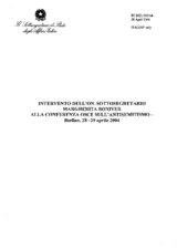 Intervention by Sub-Secretary of State Margherita Boniver, Ministry of Foreign Affairs, Italy (it)