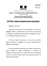 Statement by Renaud Muselier, Secretary of State, Ministry of Foreign Affairs, France