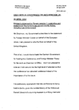 Statement by the United Kingdom Statement by the United Kingdom