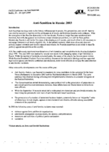 Statement by the Anti-Defamation League, Russia, on anti-Semitism in Russia Statement by the Anti-Defamation League, Russia, on anti-Semitism in Russia