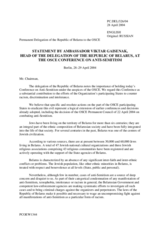 Statement by Belarus