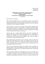 Statement of the OSCE Representative on Freedom of the Media, Miklos Haraszti Statement of the OSCE Representative on Freedom of the Media, Miklos Haraszti