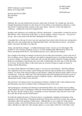 Keynote Speech, Max Jakobson, Finland Keynote Speech, Max Jakobson, Finland