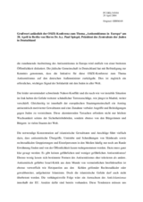 Words of greeting from Dr. Paul Spiegel, President of the Central Council of Jews in Germany (de)