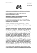 Statement by the Parliamentary Under-Secretary, Foreign and Commonwealth Office, Mr Bill Rammel