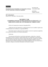 Forum for Security Co-operation Decision No. 2/08 (es)