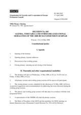 Permanent Council Decision No. 845