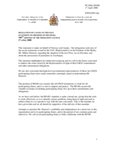 Statement by the Delegation of Canada, also on behalf of Norway, in Reaction to Threats to the Freedom of the Media in Slovakia and Azerbaijan