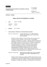 Journal of the 709th Plenary Meeting of the Permanent Council (fr)