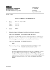 Journal of the 543rd Plenary Meeting of the Forum for Security Co-operation (de)