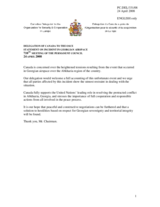 Statement by the Delegation of Canada on the recent events in Georgia