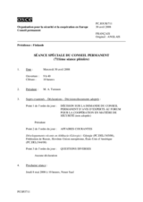Journal of the 711th Special Plenary Meeting of the Permanent Council (fr)