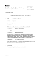Journal of the 544th Plenary Meeting of the Forum for Security Co-operation