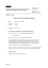 Journal of the 544th Plenary Meeting of the Forum for Security Co-operation (fr)