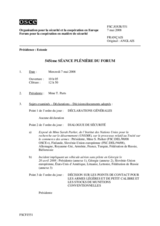 Journal of the 545th Plenary Meeting of the Forum for Security Co-operation (fr)