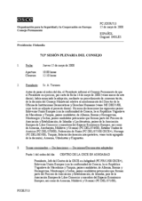 Journal of the 713th Plenary Meeting of the Permanent Council (es)