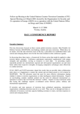 Conference report - day 1