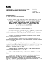 Forum for Security Co-operation Decision, subject to a silence procedure expiring on Monday, 26 March 2008, at 12 Noon (fr)