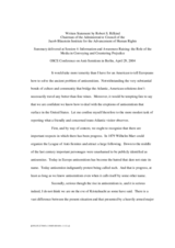 Written Statement by Robert S. Rifkind Chairman of the Administrative Council of the Jacob Blaustein Institute for the Advancement of Human Rights