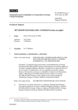 Journal of the 507th Plenary Meeting of the Permanent Council/Corrected Reissue (es)