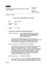 Journal of the 715th Plenary Meeting of the Permanent Council (fr)