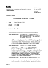 Journal of the 715th Plenary Meeting of the Permanent Council (es)