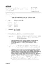 Journal of the 716th Plenary Meeting of the Permanent Council