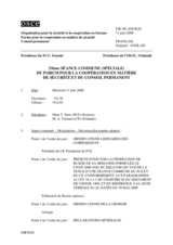 Journal of the 33rd Special Joint Meeting of the Forum for Security Co-operation and the Permanent Council (fr)