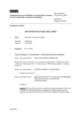 Journal of the 550th Plenary Meeting of the Forum for Security Co-operation (es)