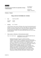 Journal of the 718 Plenary Meeting of the Permanent Council (fr)